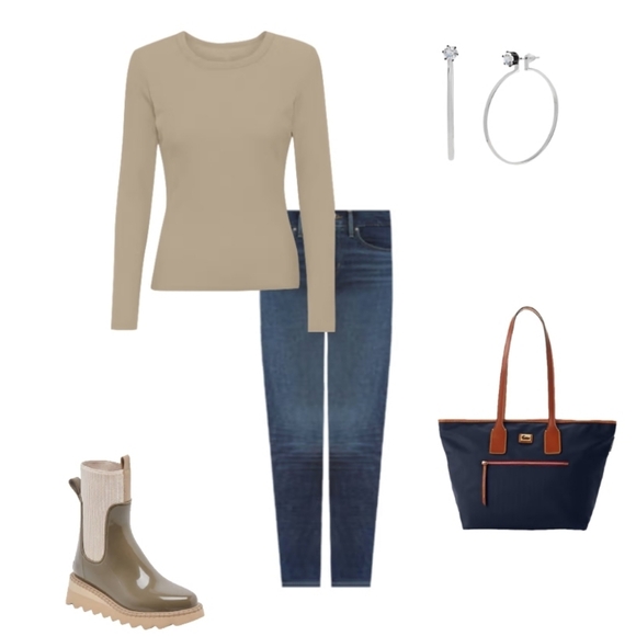 NWT Dolce Vita Tropic H20 Tan / Cream Rain Boots Womens Size 6 - Picture 11 of 12